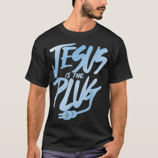T-SHIRT JÉSUS EST LE PLUG
