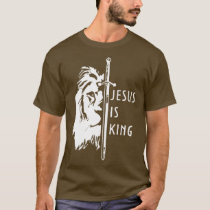 T-shirt Jésus est le roi Dieu foi