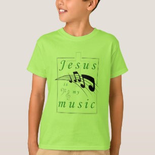 T-shirt Jésus est ma musique chrétienne