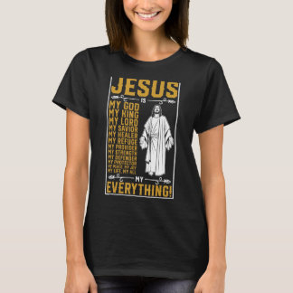 T-shirt Jésus est Mon Dieu chrétien tout