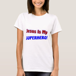 T-shirt Jésus est mon super héros