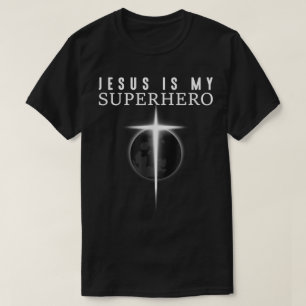 T-shirt Jésus est mon super-héros Croix Design