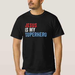 T-shirt Jésus Est Mon Superhéros
