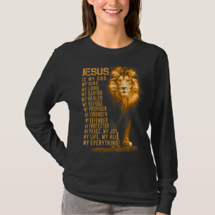 T-shirt Jésus Est Mon Tout Mon Tout Mon Dieu Seigneur Sauv