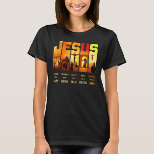 T-shirt Jésus Est Né Comme Un Bébé Prêché Comme Un Enfant
