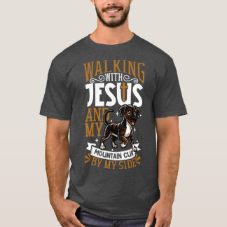 T-shirt Jésus et chien Mountain Cur