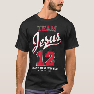 T-shirt Jesus Et Équipe De Baseball Jésus T Shirt Chrétien