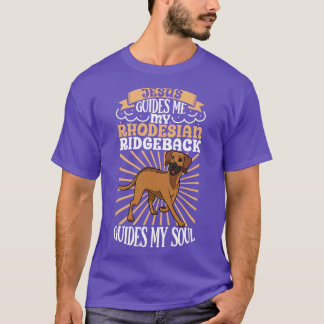 T-shirt Jésus et mon Rhodesian Ridgeback