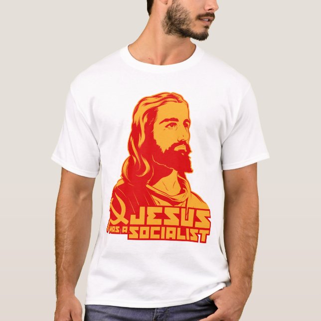 T-shirt Jésus était un socialiste (Devant)