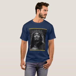 T-shirt Jésus examinant le ciel avec une conception de