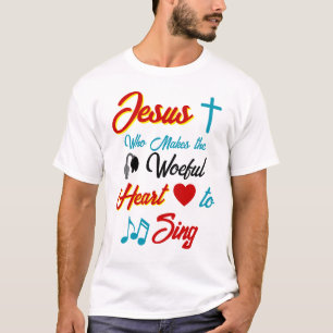 T-shirt Jésus fait chanter le coeur