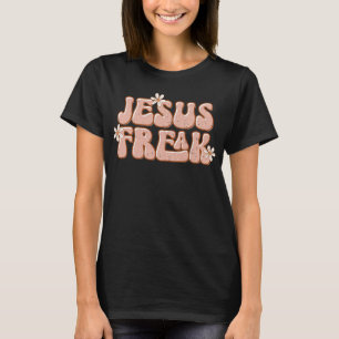 T-shirt Jesus Freak, mignonne Christian Retro Daisy