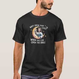 T-shirt Jésus Groovy Pourquoi Ouvrir Vos Jambes Quand Vous