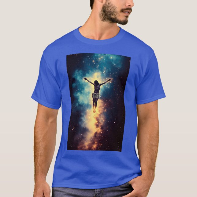T-shirt Jesus In Space Resurrection 01 (Devant)