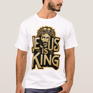 T-shirt Jesus Is King Shirt – Bold Christian Faith Design
