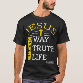 T-shirt Jésus Je suis le chemin de la vérité et de la vie 
