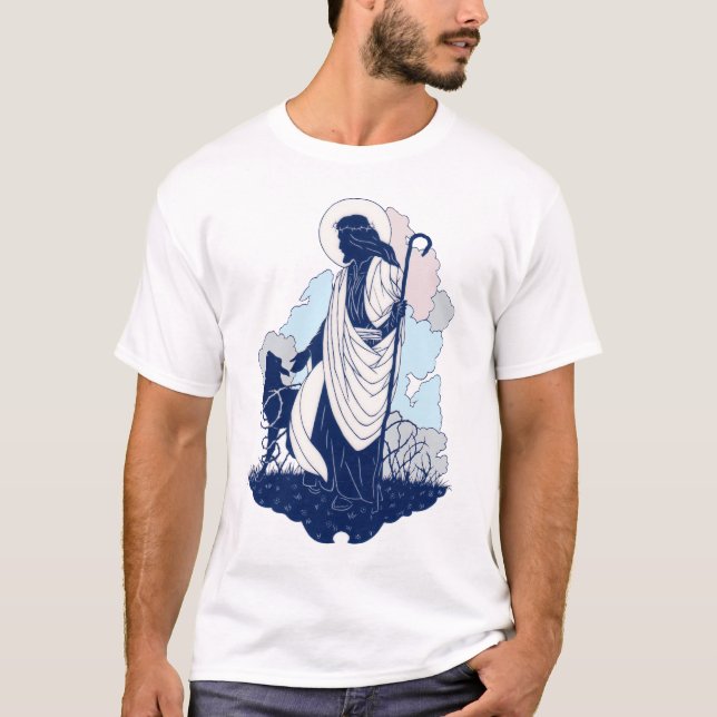 T-shirt Jésus la bonne chemise de berger (Devant)
