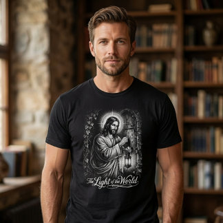 T-shirt Jésus La Lumière du Monde Frappe à la Porte