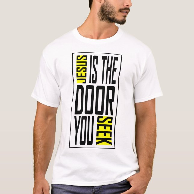 T-shirt Jésus la porte (Devant)