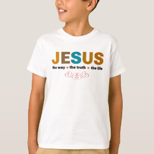T-SHIRT JÉSUS. LA VÉRITÉ, LA VIE.