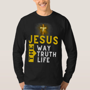 T-shirt Jésus La Voie Vérité Jean 146 Bible chrétienne