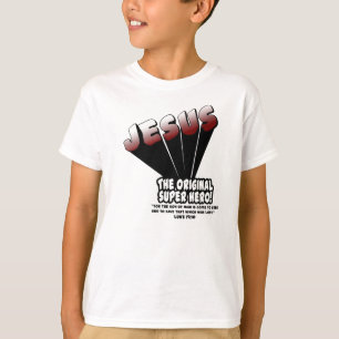T-shirt Jésus : Le 19h10 original de Luc de superhéros