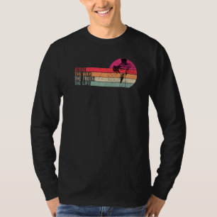T-shirt Jésus Le Chemin La Vérité La Vie Chrétien Pour Hom