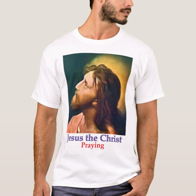 T-shirt Jésus le Christ priant (Devant)
