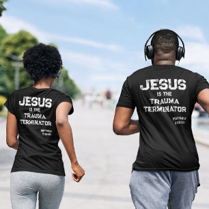 T-shirt Jésus le Terminateur de Trauma Croix Bible Grunge