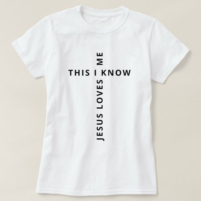 T-shirt Jésus M'aime Blanc (Design devant)