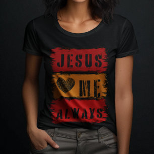 T-shirt Jésus m'aime toujours - Prière de l'Évangile pour