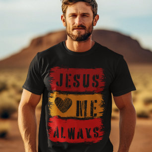 T-shirt Jésus m'aime toujours - Priez Verset biblique de l