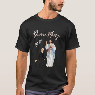 T-shirt Jésus miséricordieux et Sainte Faustine dessin ani