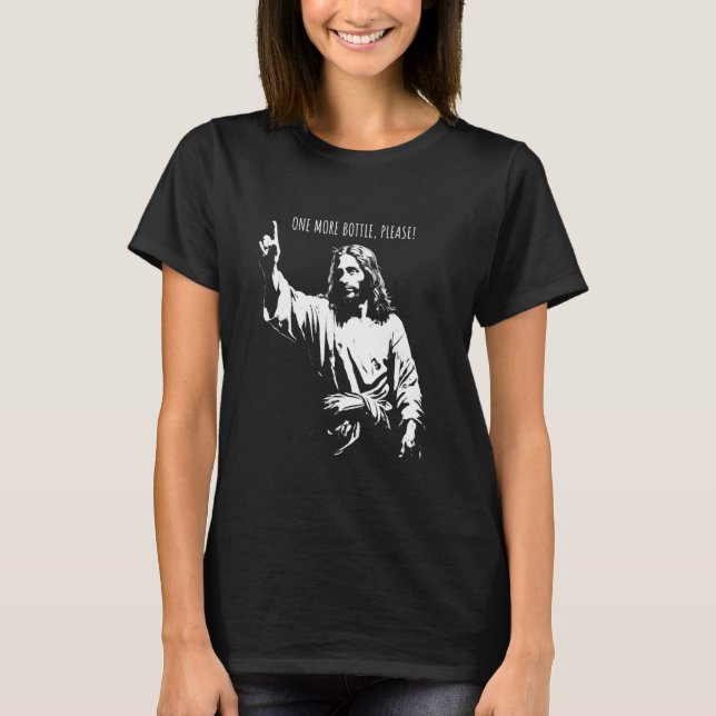 T-shirt Jesus Ordering Beer - Drôle Christian Religious Be (Devant)