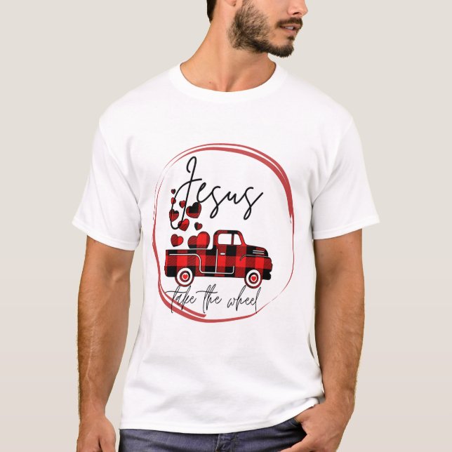 T-shirt Jésus prend la chemise (Devant)