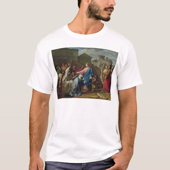 T-shirt Jésus ressuscitant le fils de la veuve de Naim (Devant)