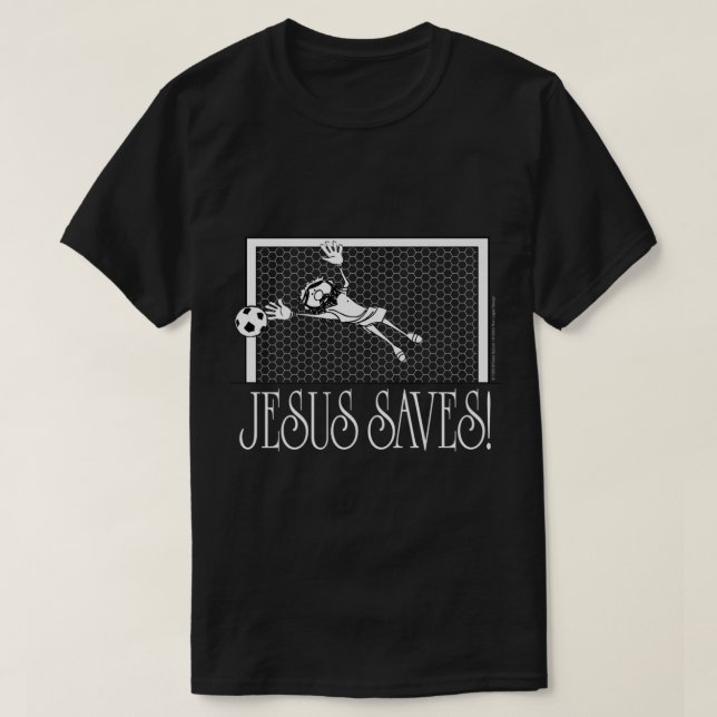 T-shirt Jésus sauve le football (Design devant)