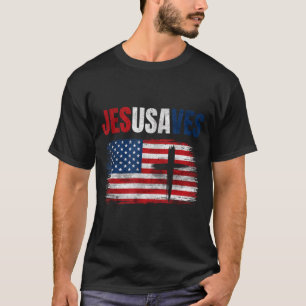 T-shirt Jésus Sauve Usa Jésus Sauve Chrétien Religieux
