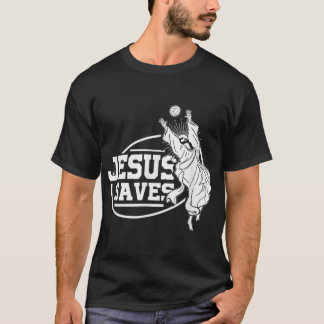 T-shirt Jesus Saves Shirt Volleyball