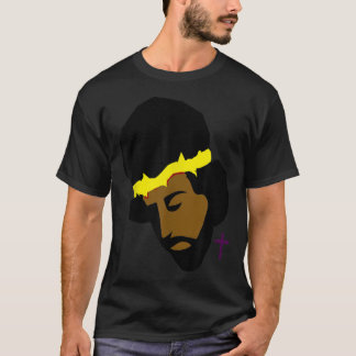 T-shirt JESUS SHIRT, AMÉRICAIN D'AFRIQUE Art Black Jesus