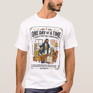T-shirt Jésus Soignant Parents Âgés Graphique Christi