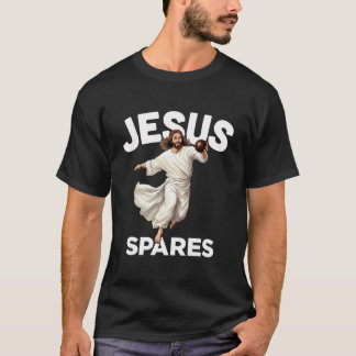 T-shirt Jesus Spares Funny Christian Christ Gutter Bowling