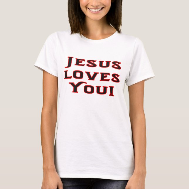 T-shirt Jésus t'aime (Devant)