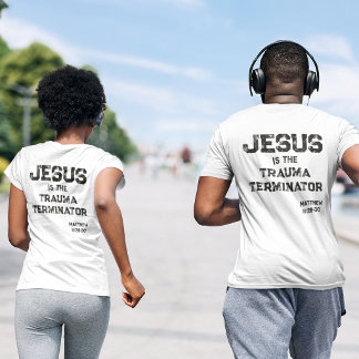 T-shirt Jesus Trauma Terminator Bible Grunge Christian