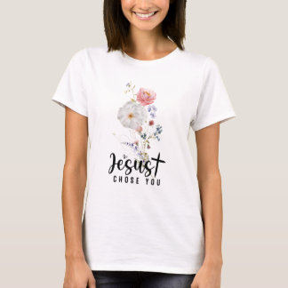 T-shirt Jésus Vous A Choisi, Floral