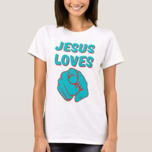 T-shirt Jésus vous aime Citation de la femme basée sur la