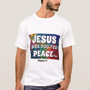 T-shirt JÉSUS VOUS DONNE UNE PAIX RÉELLE (Homme) 50ème ann