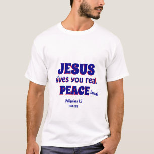 T-shirt JÉSUS VOUS DONNE VRAIMENT PAIX (HOMME) 50e anniver