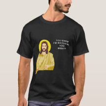 Jésus vous regarde Drôle Hommes Catholiques