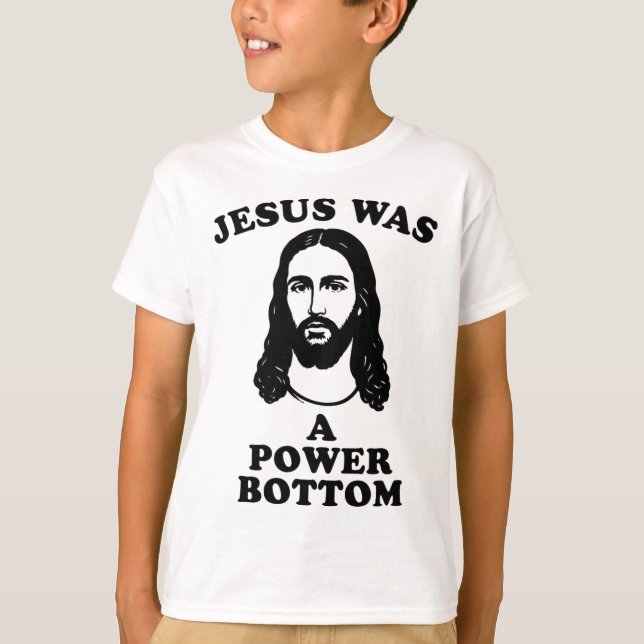T-shirt Jesus Was A Power Bottom Funny Pride Christmas Gag (Devant)